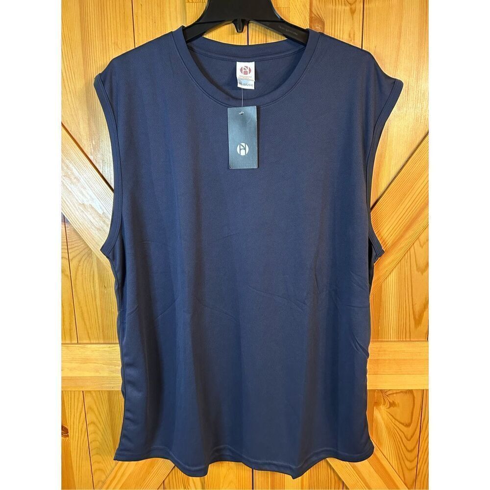 Performance Sports Blue Mesh Breathable Athletic Tank Mens Size 2XL nwt (0324)